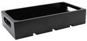 Tablecraft Black Painted Wood Third Size Gastro Serving and Display Crate, 12.75 x 7 x 2.75 inch