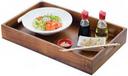 Tablecraft Acacia Wood Full Size Gastronorm Display Crate with Solid Bottom, 20.75 x 12.75 x 2.75 inch
