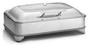 Tablecraft Stainless Steel Polished Finish 700 Watt Full Size Quickview Electric Chafer with Stand, 23 x 17 x 6 inch
