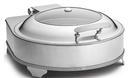 Tablecraft Quick View Round Electric Chafer, 6 Quart Capacity