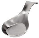 Tablecraft Stainless Steel Single Spoon Rest, 8 x 3.8 x 1.6 inch -- 12 per case.