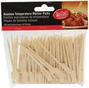 Tablecraft Medium Rare Bamboo Paddle Pick, 3.5 inch - 100 count per pack -- 12 packs per case.