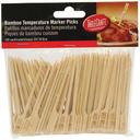 Tablecraft Medium Well Bamboo Paddle Pick, 3.5 inch - 100 count per pack -- 12 packs per case.