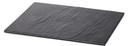 Tablecraft Black Slate Rectangular Display Tray, 12.75 x 10.375 inch