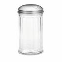 Tablecraft Stainless Steel Side Flap Top Plastic Shaker, 12 Ounce -- 24 per case