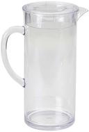 Tablecraft Clear SAN Plastic Pitcher with Lid, 0.5 Gallon