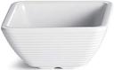 Tablecraft Melamine White Square Ribbed Ramekin, 4 Ounce -- 12 per case.