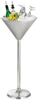 Tablecraft Remington Collection Stainless Steel Martini Glass Beverage Stand, 14.5 x 14.5 x 32.5 inch