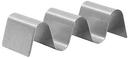 Tablecraft Taco Taxi Solid Stainless Steel 2 to 3 Tacos Server, 5.625 x 2.25 x 1.5 inch