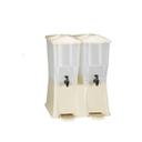 Tablecraft Slimline Twin Almond Beverage Dispenser, 3 Gallon