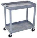 Luxor Gray Two 32 x 18 inch Tub Shelves Cart