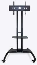 Luxor Black Adjustable Height LCD/LED TV Stand and Mount, 32.75 x 28.75 x 46.5 to 62.5 inch Height