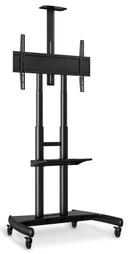 Luxor Black Adjustable-Height Large-Capacity LCD TV Stand, 39.25 x 28.25 x 48 to 65 inch Height