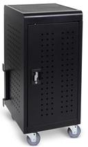 Luxor Black 24 Tablet / Chromebook Charging Cart, 17.125 x 21.1 x 32.9 inch Height