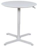 Luxor Pneumatic Height Adjustable Round Cafe Table, 36 x 25.2 - 40 inch Height