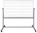 Luxor White Double Sided Mobile Music Whiteboard, 72 x 48 inch Height