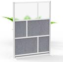 Luxor Modular Room Divider Wall System with 53 x 70 inch Starter Wall