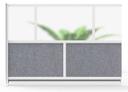 Luxor Modular Room Divider Wall System with 70 x 48 inch Add-On Wall