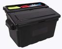 Luxor Black Outrigger Utility Cart Bin, 10.25 x 14 x 9 inch Height -- 2 per case
