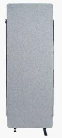 Luxor Misty Gray RECLAIM Acoustic Room Dividers with Expansion Panel, 24 x 1.25 x 66 inch Height