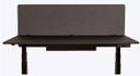 Luxor Slate Gray RECLAIM Desktop Privacy Panel, 60 x 24 inch Height