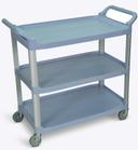 Luxor Gray Large Three Shelves Serving Cart, 40.5x 19.75 x 37.25 inch Height