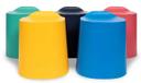 Luxor Black TailFin Plastic Stackable Stools, 15.75 x 16.15 x 18.4 inch Height -- 5 per case