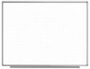 Luxor White Wall Mounted Magnetic Ghost Grid Whiteboard, 48 x 36 inch