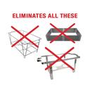 Get-A-Grip Black Custom Metal WindBlocker, 50.8 × 31.75 × 21.59 inch