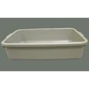 White Winco Plastic Dish Box, 7 inch.