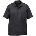 Winco Black Small Chef Shirt -- 12 per case.