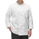 Winco White Small Chef Jacket -- 12 per case.