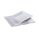 Yanco Rome Melamine Square White Plate, 6 x 6 inch -- 48 per case.