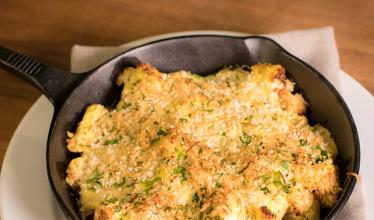 Cauliflower Gratin with Dijon Hollandaise