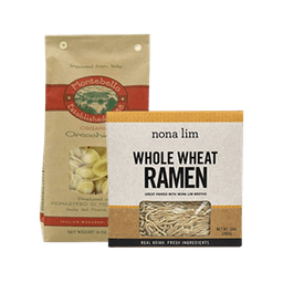 Contains 22 Organic and Whole Wheat Pasta products
