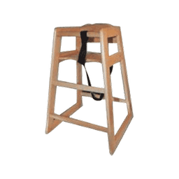Contains 3 Natural Finish High Chairs products