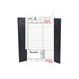 Contains 244 Guest Checks and Holders products