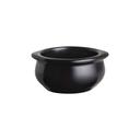 Matte Black 12 Ounce Handled Onion Soup Bowl, 24 count