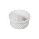 White 16 Ounce Ribbed Souffle Dish, 24 count