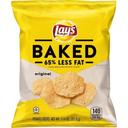 Lays Oven Baked Regular Potato Crisps, 1.125 Ounce -- 64 per case.