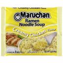 Maruchan Ramen Noodle Creamy Chicken Flavor Soup, 3 Ounce -- 24 per case.
