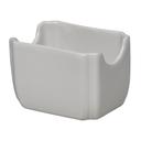3.5 x 2.625 x 2.25 inch White Sugar Caddy