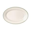 Green Band China 12.5 inch Rolled Edge Oval Platter, 12 count