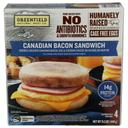 Canadian Bacon Breakfast Sandwich