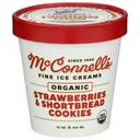 Organic Strawberry Shortbread Cookies Ice Cream