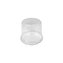 3.75 inch Round PET Clear Smoothwall Cake Dome
