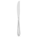 Riva 8.63 inch 13/0 Stainless Steel Dinner Knife with Solid Handle and Fluted Blade
