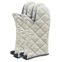 Beige Canvas Oven Mitt 15 inch