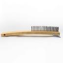 American Metalcraft Wooden Handle Wire Brush, 13 1/2 inch