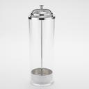 American Metalcraft Clear Straw Dispenser, 3 1/2 x 10 3/4 inch